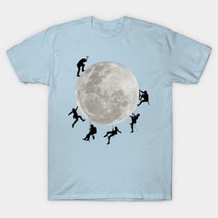 Climbing on the moon T-Shirt